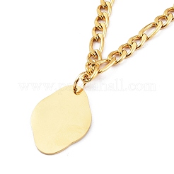 304 Stainless Steel Double Layer Necklaces&nbsp;NJEW-M181-23G