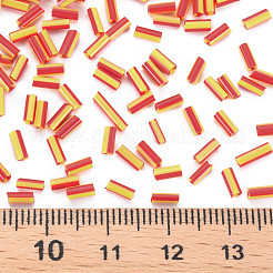 Opaque Colours Two Tone Seed Glass Bugle Beads&nbsp;SEED-T006-02A-05