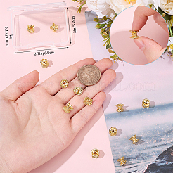 20Pcs Brass Lotus Beads&nbsp;KK-BBC0015-59