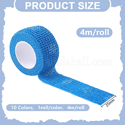 10 Rolls 10 Colors Multifunctional Non Woven Fabric Bandage&nbsp;DIY-HY0003-52