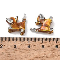304 Stainless Steel Enamel Pendants&nbsp;SA-CBA7876-02P