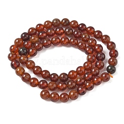 Natural Orange Garnet Beads Strands&nbsp;G-G271-B01-6mm