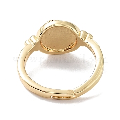 Brass Adjustable Rings for Women&nbsp;RJEW-E292-11G