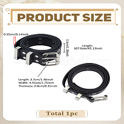 PU Leather Corset Belts with Iron Findings&nbsp;AJEW-WH0007-32