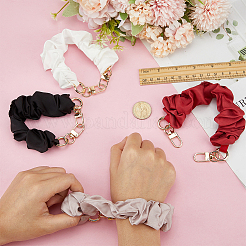 4Pcs 4 Colors Polyester Wrinkle Phone Hand Strap Chains&nbsp;FIND-FG0005-41