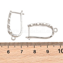 Brass Hoop Earring Findings&nbsp;KK-CBA5558-01P