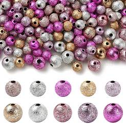50Pcs 5 Colors Spray Painted Acrylic Beads&nbsp;ACRP-YW0001-13