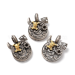 Rack Plating Brass Pendants&nbsp;KK-D074-13AS-02