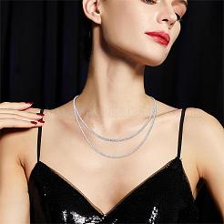 925 Sterling Silver Thin Dainty Link Chain Necklace for Women Men&nbsp;JN1096A-07