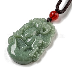 Natural Jadeite Pendant Necklaces&nbsp;G-H306-05-08