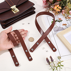 2Pcs PU Imitation Leather Rivet Bag Straps&nbsp;DIY-CL0002-35D