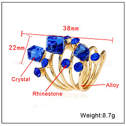Alloy Rhinestone Multi-layer Rings&nbsp;VU7935-3
