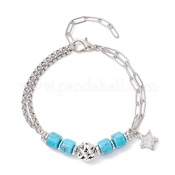 304 Stainless Steel Multi-layered Bracelets&nbsp;BJEW-JB12234-01