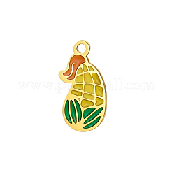 304 Stainless Steel Enamel Pendants&nbsp;STAS-OY018-31G
