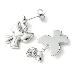 Tarnish Resistant 304 Stainless Steel Dangle Stud Earrings&nbsp;EJEW-Z038-08P