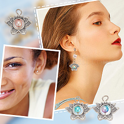 4 Sets Zinc Alloy Pendants&nbsp;FIND-AR0003-73