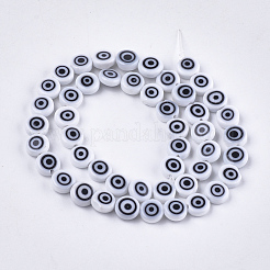 Handmade Evil Eye Lampwork Beads Strands&nbsp;LAMP-S191-01B-04