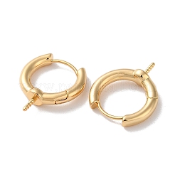 Brass Hoop Earrings Findings&nbsp;KK-B105-03G-02