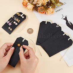 Portable PU Leather Earring Display Cards&nbsp;EDIS-WH0016-062