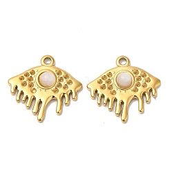 Ion Plating(IP) 316 Stainless Steel Melting Eye Pendant Rhinestone Settings&nbsp;STAS-K258-32G