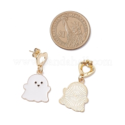 Alloy Enamel Dangle Stud Earrings&nbsp;EJEW-TA00712