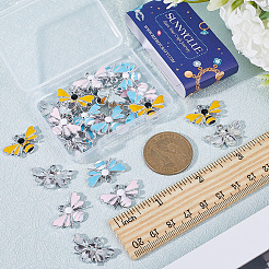 30Pcs 3 Colors Alloy Enamel Pendants&nbsp;ENAM-SC0004-26P