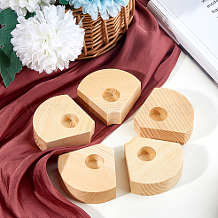 Wood Candle Holders&nbsp;AJEW-WH0314-540