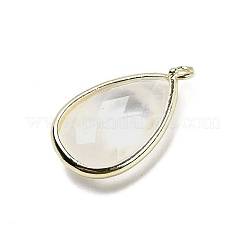 Natural Dyed Quartz Crystal Faceted Pendants&nbsp;G-M431-17G-01