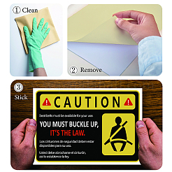 Waterproof PVC Warning Sign Stickers&nbsp;DIY-WH0237-022