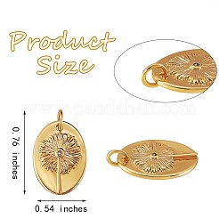 5Pcs Brass Micro Pave Cubic Zirconia Pendants&nbsp;JX129A