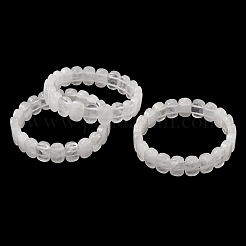 Natural Quartz Crystal Beaded Stretch Bracelets for Women Men&nbsp;BJEW-D461-02H