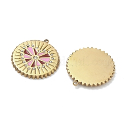 304 Stainless Steel Enamel Pendants&nbsp;STAS-F345-02G