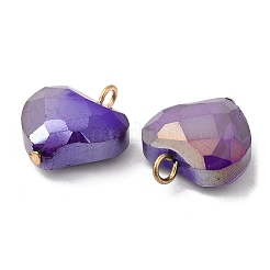 Imitation Jade Glass Pendants&nbsp;KK-Q777-01G-04