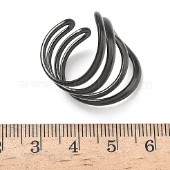 304 Stainless Steel Cuff Open Rings&nbsp;LS-RJEW-D338-02C-EB