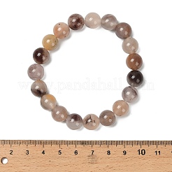 10MM Natural Quartz Round Beaded Stretch Bracelets for Women&nbsp;BJEW-G756-02A