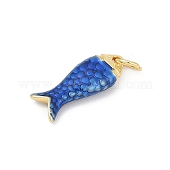 Brass Enamel Pendants&nbsp;KK-U062-22G-03