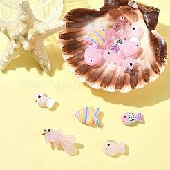14Pcs 7 Colors Painted Glass Beads&nbsp;LAMP-FS0001-60