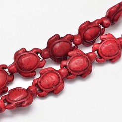 Dyed Synthetic Turquoise Beads Strands&nbsp;G-M152-M-A