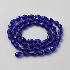 Transparent Glass Beads Strands&nbsp;GLAA-WH0030-32C-01