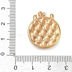 Brass Micro Pave Cubic Zirconia Pendants&nbsp;KK-K351-53G
