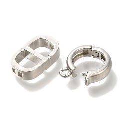 Brass Fold Over Clasps&nbsp;KK-K389-107P