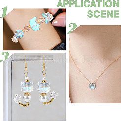 100Pcs 10 Styles Transparent Glass Beads&nbsp;GLAA-CJ0001-93
