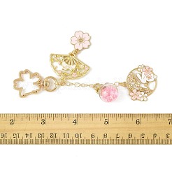 Alloy Enamel Pendant Keychains&nbsp;HJEW-FS00052-02