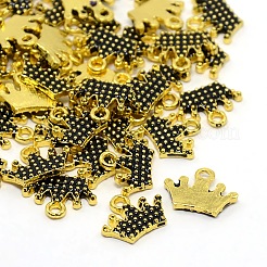Nickel Free Golden Tone Alloy Enamel Pendants&nbsp;ENAM-J443-02G-NF