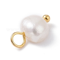 Natural Cultured Freshwater Pearl Charms&nbsp;PALLOY-JF01098-03
