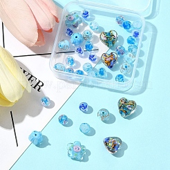 38Pcs Handmade Bumpy Glass Beads&nbsp;LAMP-FS0001-40