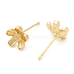 Flower Alloy Stud Earrings for Women&nbsp;PALLOY-Q447-19LG
