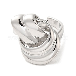 Brass Open Cuff Rings&nbsp;RJEW-P098-20P