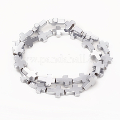 PVD Vacuum Plating Non-magnetic Synthetic Hematite Beads Strands&nbsp;G-I276-10B