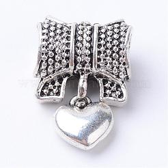 Alloy Rhinestone European Dangle Charms&nbsp;MPDL-S043-06